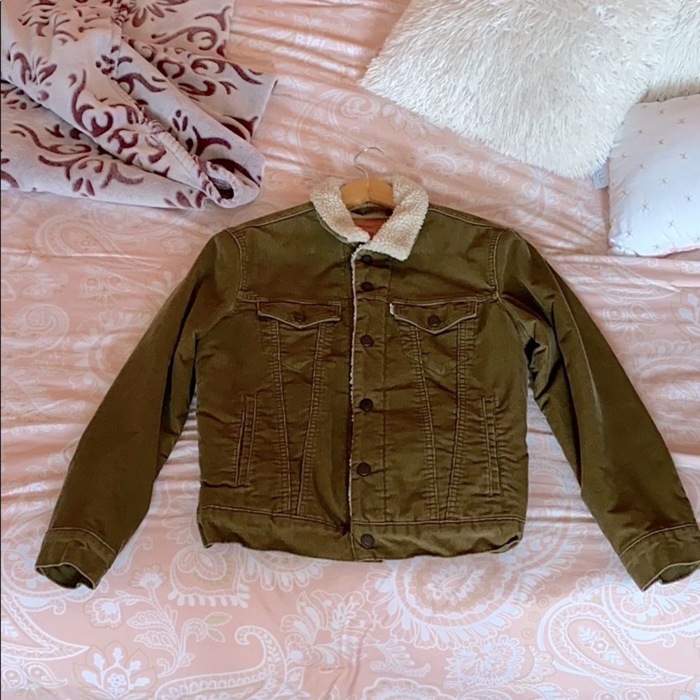 CORDUROY SHERPA TRUCKER JACKET